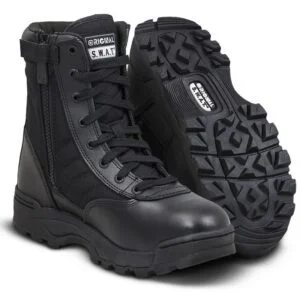 Botas S.W.A.T. Clásica Negra Con Cremallera