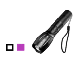 Linterna Led 2 Luces Luz Blanca y Ultravioleta