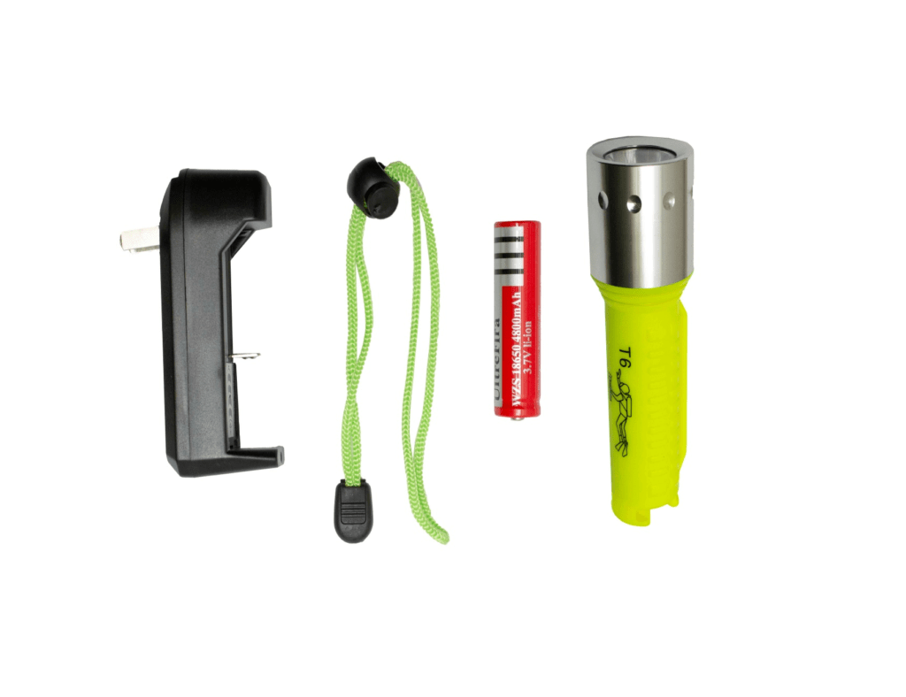 Linterna Led Sumergible Buceo Recargable