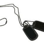 Juego de Placas de Identificación Negras