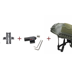 combo casco tactico mira laser adaptador 2