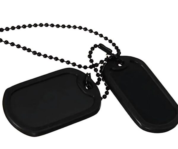 Juego de Placas de Identificación Negras - Image 2