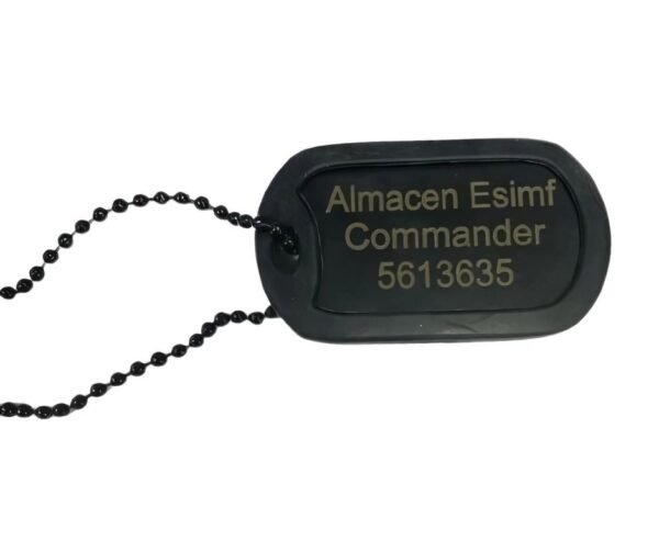Juego de Placas de Identificación Negras - Image 3