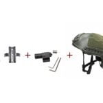 Combo Casco Táctico + Mira Láser + Adaptador