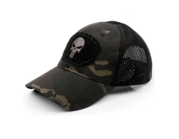 Gorras Cachuchas Camufladas Calavera Ranger Con Velcro Y Malla