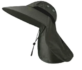 Sombrero Pava Con Solapa Cuello Ajustable Transpirable - Image 2