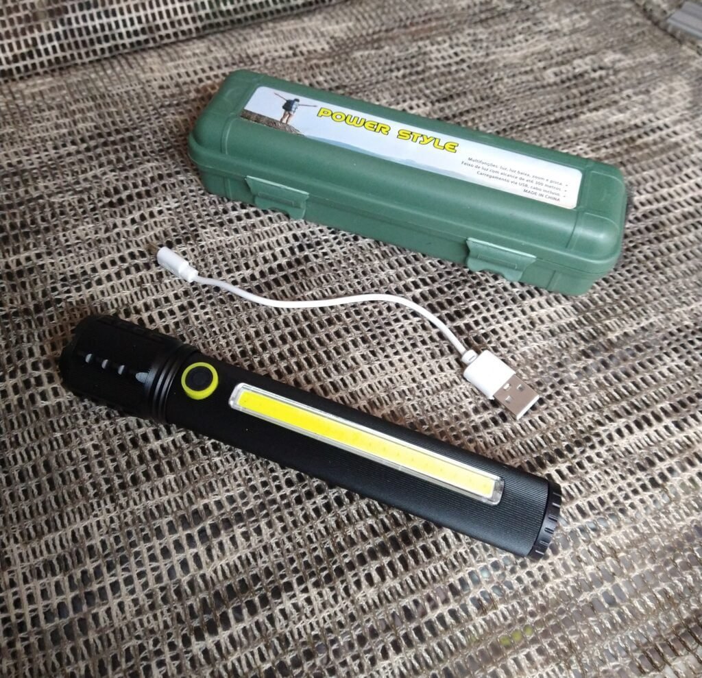 Linterna Led Recargable Tamaño Grande 3 Modos De Luz