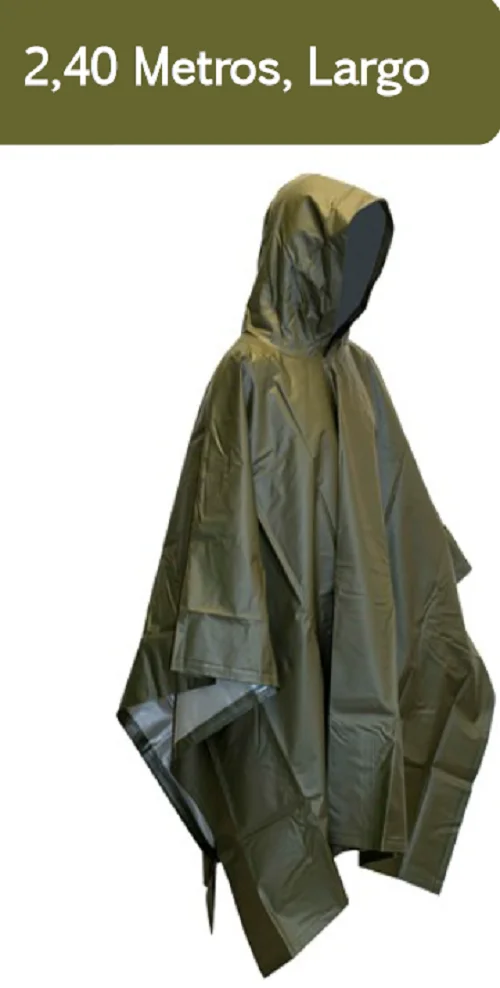 Poncho Impermeable Negro o Verde 2.40 Mts - Image 2