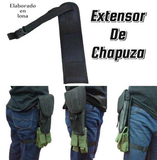 Extensor De Chapuza En Lona Accesorios Con Chapa Plástica - Image 2