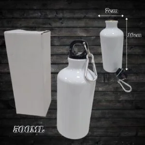 Caramañola Botilito 500 ML Metálico Blanco