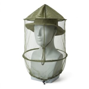 Mosquitero Verde En Malla Para Cabeza Ajustable
