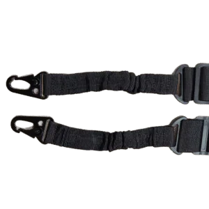PORTA FUSIL DOS PUNTOS NEGRO CON RESORTE