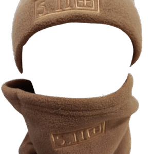 Cuellero y Gorro Kaki en Algodón