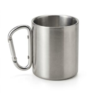 Vaso con Mosquetón Plateado