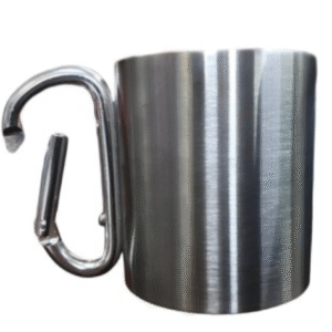 Vaso con Mosquetón Plateado