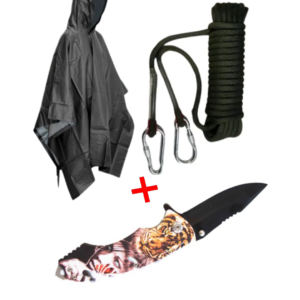 Kit: Poncho+Cuerda+Navaja