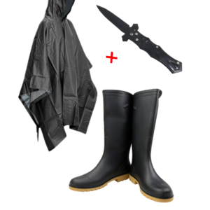 Kit: Poncho+Botas Vereda+Navaja